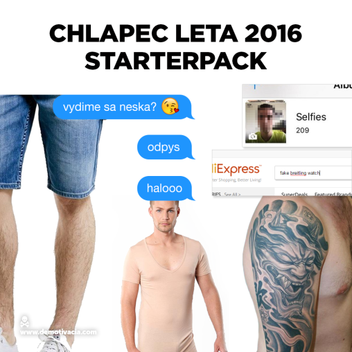 Chlapec leta starterpack