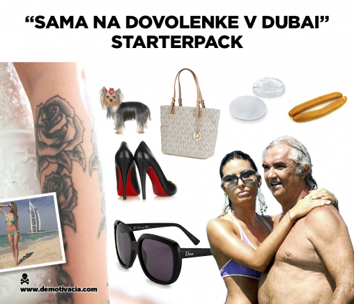 Sama na dovolenke v Dubai starterpack